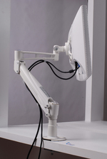 Single LCD Monitor Desk Mount Stand With Gas Spring--Silver Colo